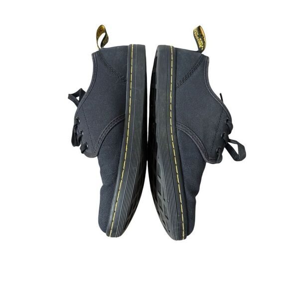 Doc Dr. Martens Women's Black Canvas Soho Three Eye Lace Up Shoe Sneakers SZ 6 - Picture 3 of 8